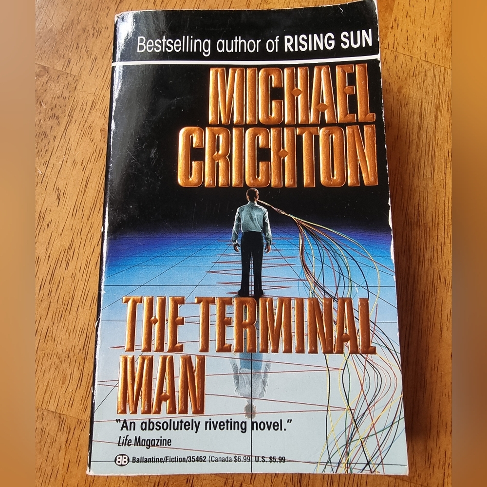 The Terminal Man by Michael Crichton Paperback Book 1993
